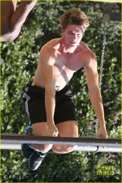 presented without comment patrick schwarzenegger jogging shirtless the sword