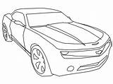 Coloring Pages Camaro Cars Chevrolet Car Transformes Color Bumblebee Choose Board Getcolorings Getdrawings Tocolor sketch template