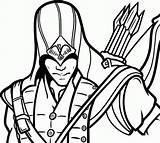 Personagem Assassin sketch template
