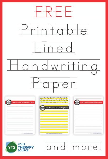handwriting lined paper  homeschool deals