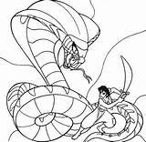 Aladdin Coloring Jafar Pages Animation Movies Turns Kb Cobra Getdrawings Into Giant Drawings sketch template