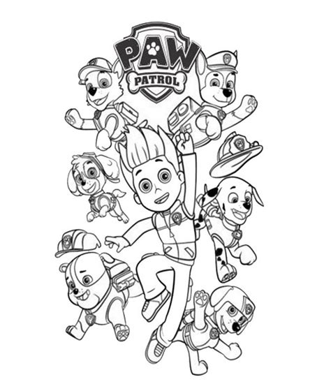ryder paw patrol coloring page coloring home