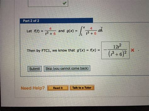 solved let f t 4 t 3 6 and g x integral x 1 4 t 3