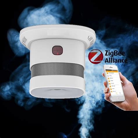 wireless zigbee smoke fire alarm detector zigbee protocol db alarm  smoke detector