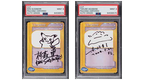 pokemon tcg cards featuring doodles  autographs  original artists