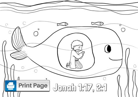 printable jonah   whale coloring pages connectus
