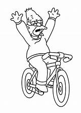 Simpsons Kolorowanka Abuelo Simpsonowie Kolorowanki Velo Wrotki Wydruku Abe Deskorolka Grandpa Dziadek Grampa Hellokids Pegar Recortar Pianetabambini Bicicleta Malowanki Malvorlage sketch template