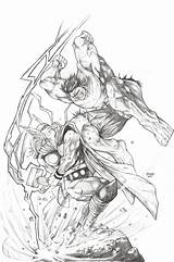 Hulk Thor Vs Drawings Deviantart sketch template