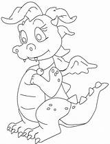 Coloring Dragon Pages Girl Baby Kids Little Dinosaur Colouring Book Dragons Adult Color Sheets Animal Fantasy Cartoon Printable Getcolorings Stamps sketch template