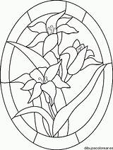 Vitrales Vitral Flores Vidrieras Vidrio sketch template