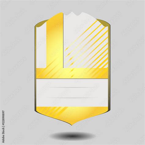 vecteur stock vector football player card template isolated  gray