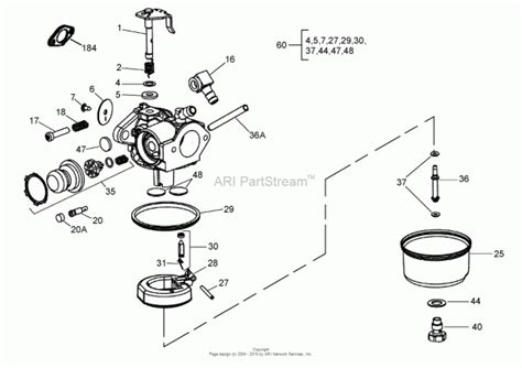 craftsman lawn mower carburetor diagram