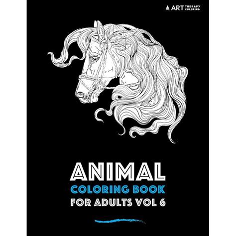 animal coloring book  adults vol  walmartcom walmartcom