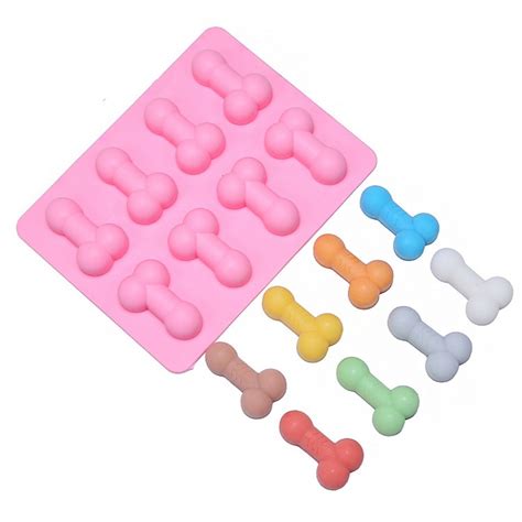 1pcs novelty willy penis silicone chocolate ice cube jelly cake brownie moulds hens party cake
