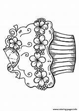 Coloring Pages Cupcake Decorative Cake Printable Print Books Color Last Info sketch template