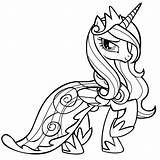Pony Little Coloring Pages Queen Chrysalis Print Getcolorings Princess sketch template