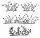 Grass Outline Clipart Coloring Pages Drawing Grow So Well Printable Clip Color Green Draw Long Drawings Print Template Realistic Colorluna sketch template