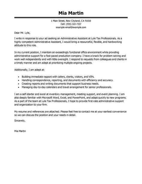 12 cover letter examples for clerical positions business