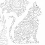 Cats Coloring Pages Cat Adult Stress Help Designs Colouring Mandala Paisley Choose Board sketch template