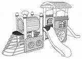 Playground Coloring Wecoloringpage Snuggles Hasil sketch template