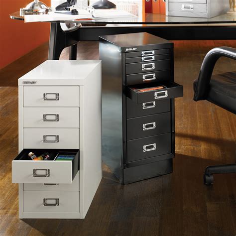 bisley  drawer  desk multidrawer steel cabinet bindertek