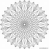 Mandala Color Star Pages Coloring Geometric Large Transparent Eat Mandalas Paste Don Sm sketch template