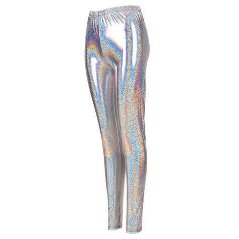 Shiny Leggings Stretch Firefly Shiny Disco Pants Womens