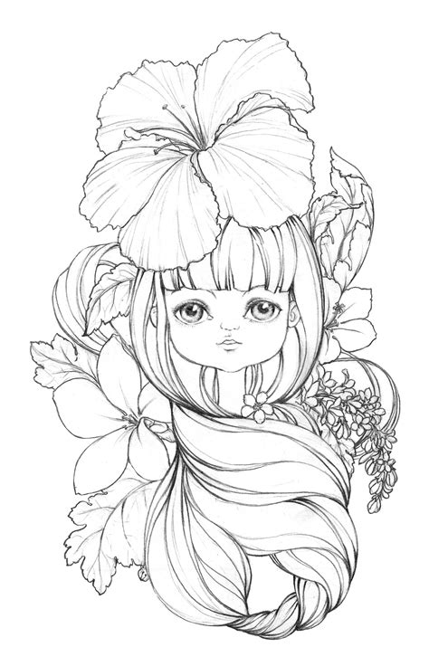 copic drawings coloring book art cute coloring pages