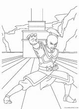 Avatar Coloring Airbender Pages Last Printable Coloring4free Related Posts sketch template