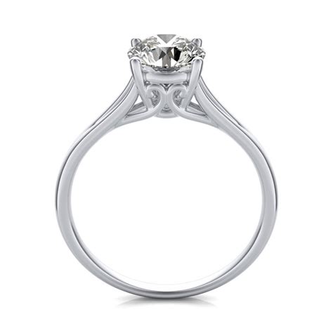 Cathedral Split Shank Solitaire Engagement Ring Edwin Novel Jewelry