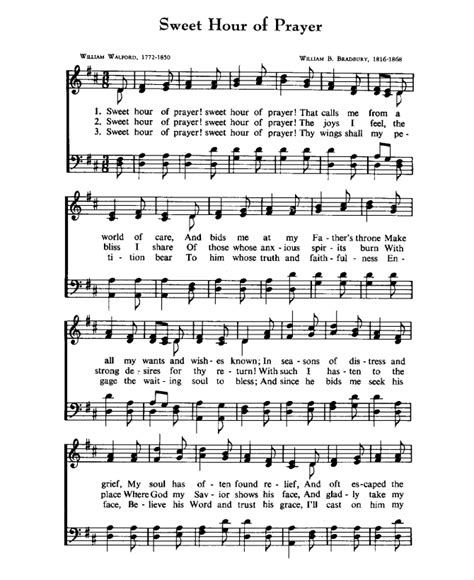 printable church hymns