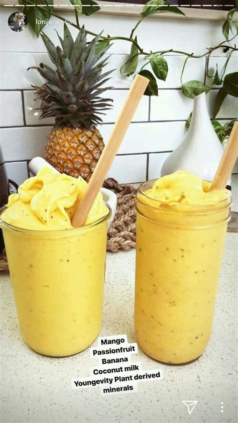 satisfy your sweet tooth cravings with this completely healthy mango passion fruit banana