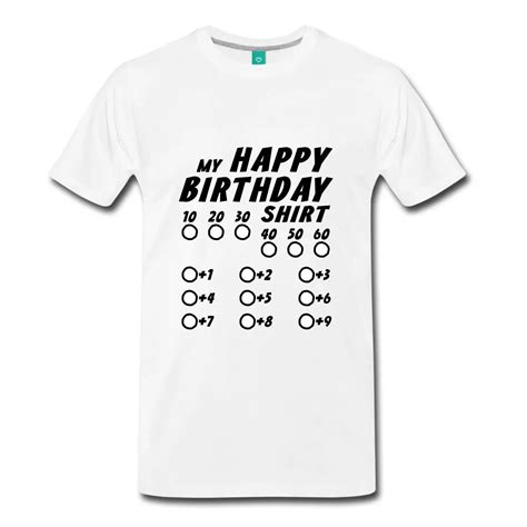 buy happy birthday select  age mens  shirt