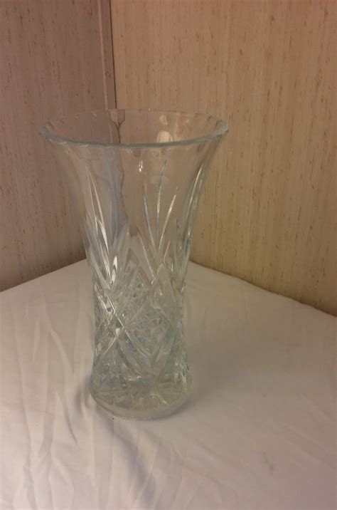 Large Cut Glass Lead Crystal Vase Cut Leaded Glass Vase
