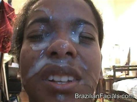 impressively huge brazilian facial load for an innocent teen