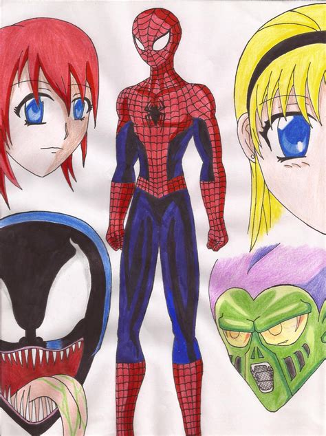 spiderman anime  luffysan  deviantart
