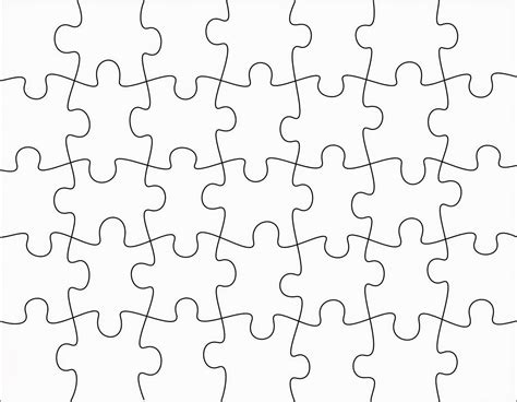 jigsaw puzzle template clipart  clipart