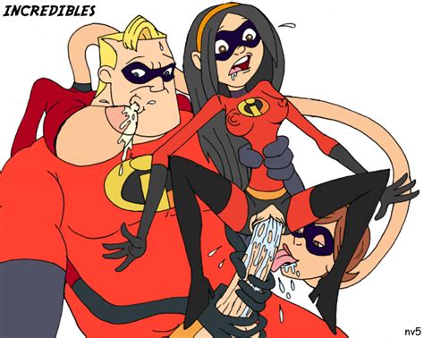 2675 helen parr robert parr the incredibles violet parr nev artist nev luscious