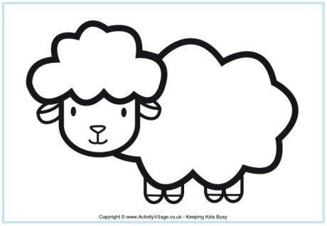 sheep coloring page