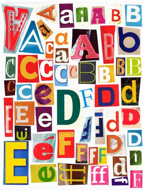 printable magazine letters teach