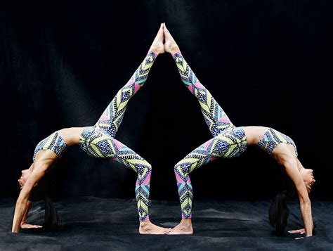 person yoga poses rybka twins extreme yoga challenge twins