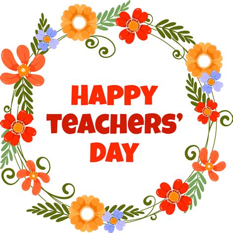 vector teacher day clipart happy teachers day card teachers day card