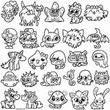 Moshi Coloring Pages Monsters Moshlings Getcolorings Monster sketch template