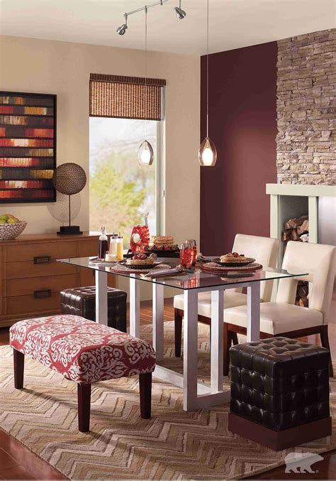 red  brown dining room check   httpshomedesigncomred
