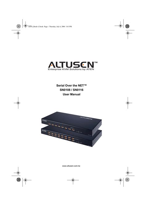 Aten Altusen Pn9108 User Manual Manualzz