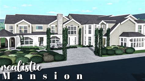 realistic suburban mansion bloxburg speedbuild youtube