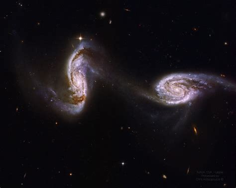 apod  november  arp   bridge  spiral galaxies