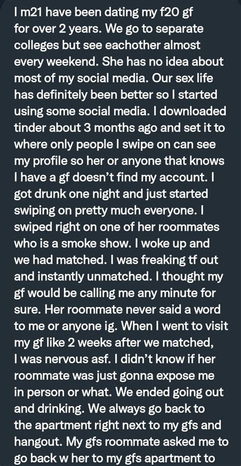 Pervconfession On Twitter His Girlfriend Caught Him Fucking Her Roommate