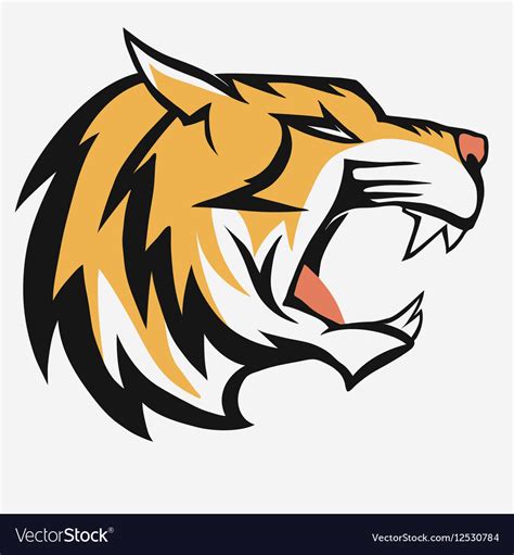 tiger logo royalty  vector image vectorstock