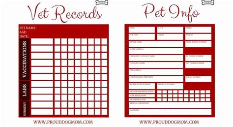printable puppy records